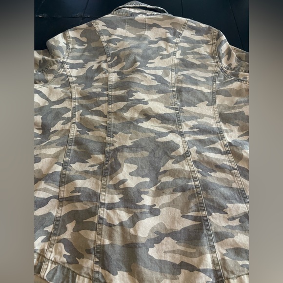 MUDD* Woman Camo Style Jacket Full Zip Up Size XL * Army Green. - Picture 6 of 7